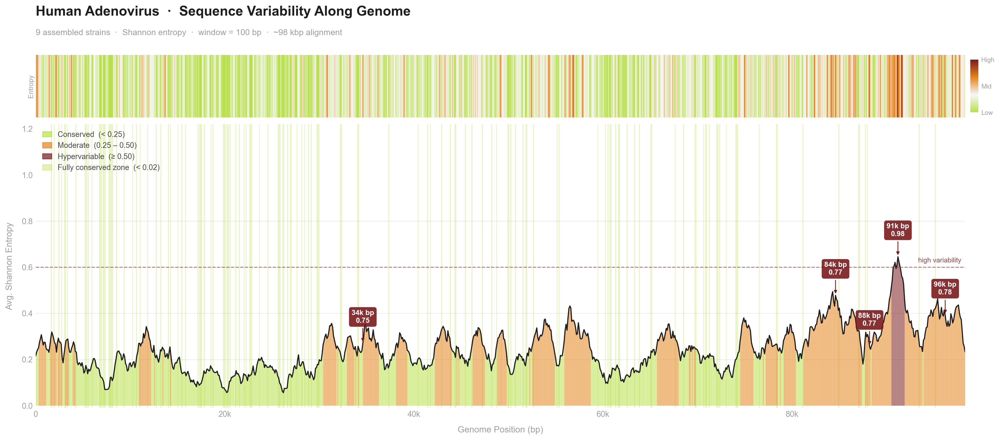 Sequence variability plot from the adenovirus genome analysis README
